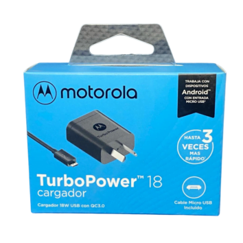 Cargador MicroUSB Turbo (1 USB) MOTOROLA