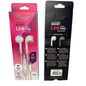 Auricular Manos Libres Tipo C LinkPro Blanco Foxbox