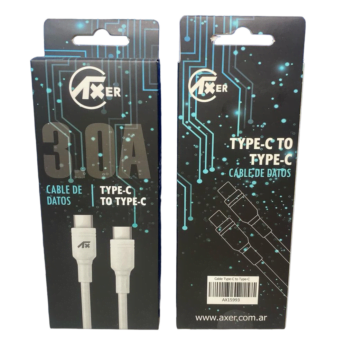 Cable Tipo C - iPhone 3.0A 1mts Axer