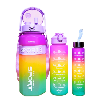 Botella Motivacional 3 en 1