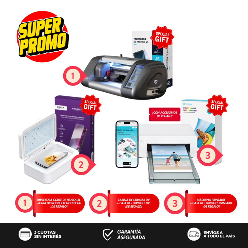 🤯 ¡MEGA COMBO!🤯 3 MÁQUINAS + ¡INSUMOS DE REGALO!