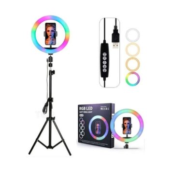 Aro de Luz LED RGB MJ30 con Trípode