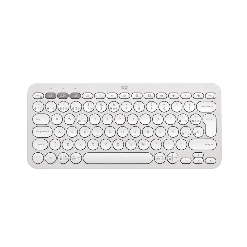 Teclado Inalámbrico Logitech Pebble 2 K380 Blanco