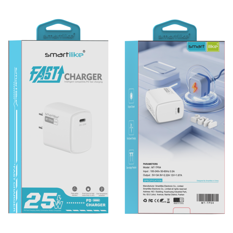 Cargador Smartilike 25W PD C/cable C a Lightning