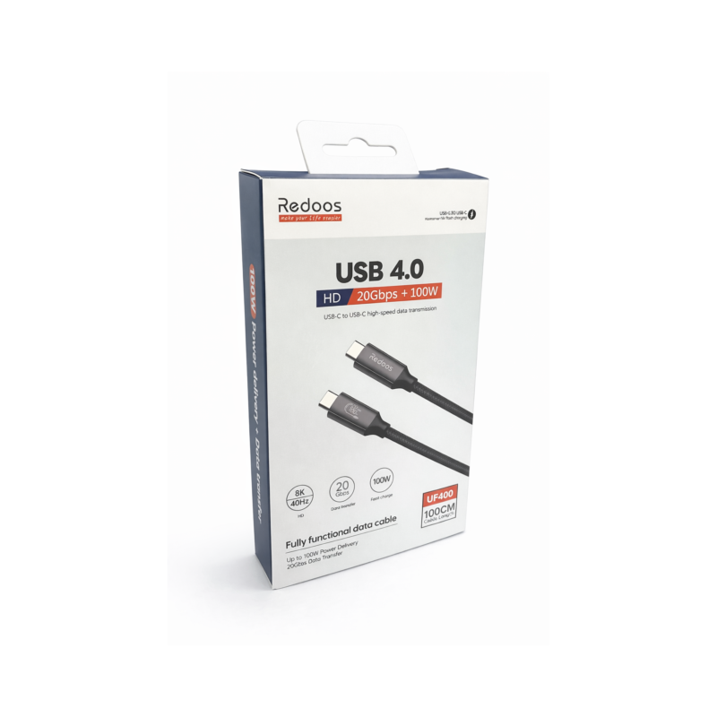 Cable Tipo C a C 4.0A UF400 Redoos