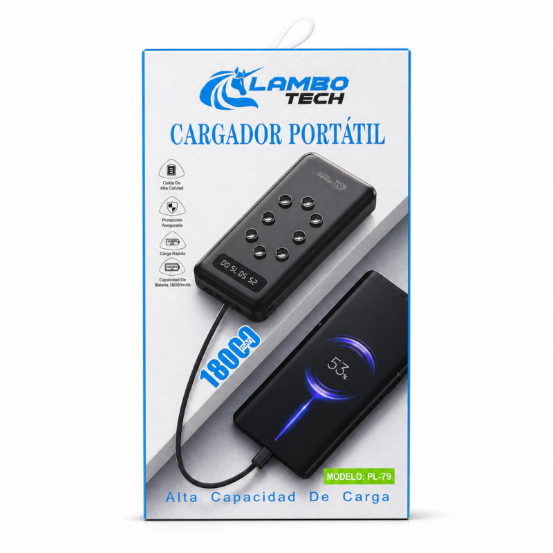 Cargador portátil Lambo Tech 18000mAh