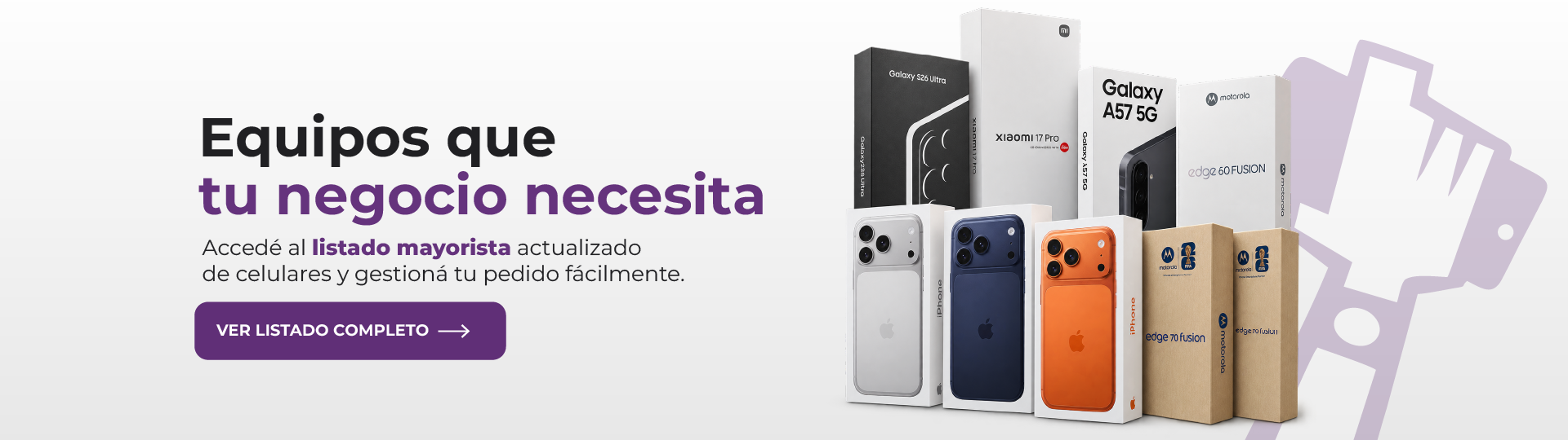 Listado mayorista de celulares