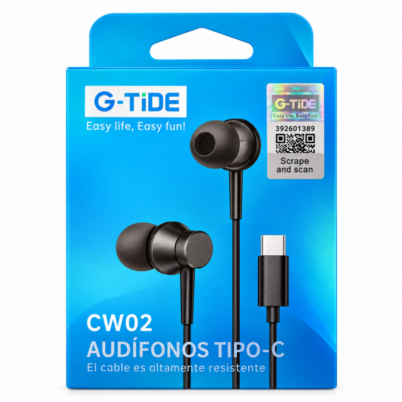Auriculares G-TIDE CW02 Tipo C